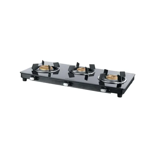 Image of USHA Ebony Neo Slim 3 Burner Glass Cooktop