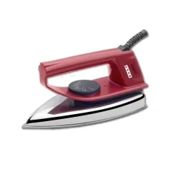 USHA EI 4175-M 750W ULTRA LIGHT WEIGHT ELECTRIC IRON WITH NON STICK PTFE COATED (BLACK WEILBURGER) SOLE PLATE, MAROON