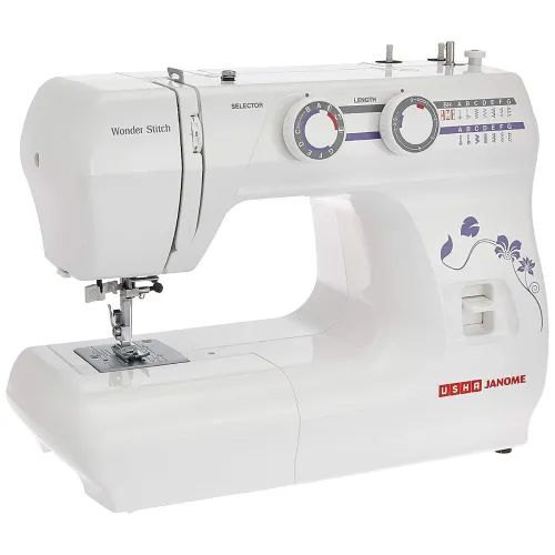 Image of Usha Janome Wonder Stitch Automatic Zig-Zag Electric Sewing Machine 