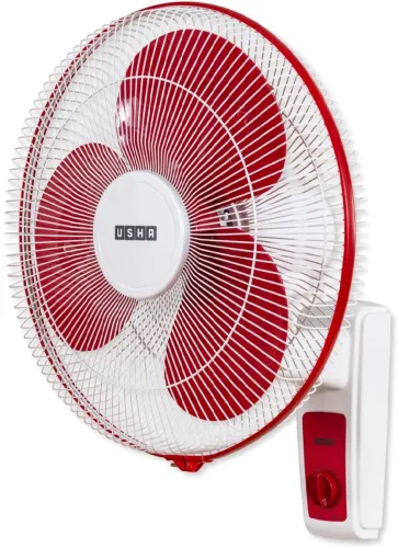 Image of USHA Maxx Air 400 mm 3 Blade Wall Fan  (Red White | Pack of 1)
