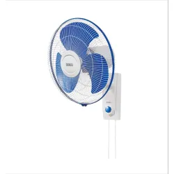 USHA Striker Plus Wall Fan 400mm (2100 RPM, Jerk-Free Oscillation, Blue)