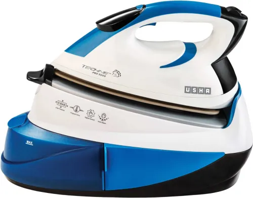 Image of USHA Techne Pro 5000 2600 W Steam Iron  (White, Blue)