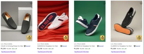 Image of U S Polo Assn Men’s Casual Shoes at Minimum 61% Discount