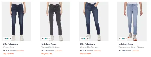 Image of U S Polo Assn Women's jeans upto 70% Discount