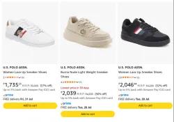 U.S. Polo ASSN Womens Sneakers Minimum 56% Discount