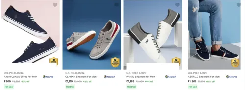 Image of U. S. Polo Assn. Men’s Casual Shoes at minimum 60% Discount
