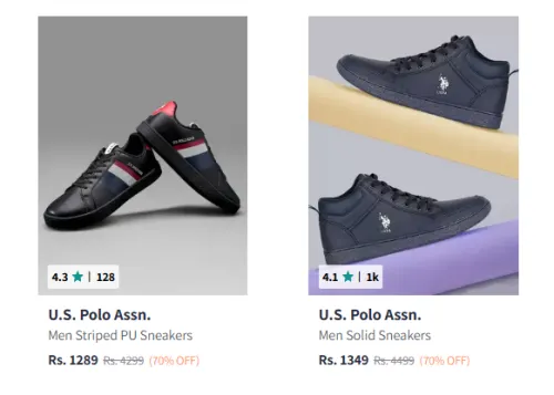 Image of U.S. Polo Assn. Men's Footwear at minimum 70% Discount
