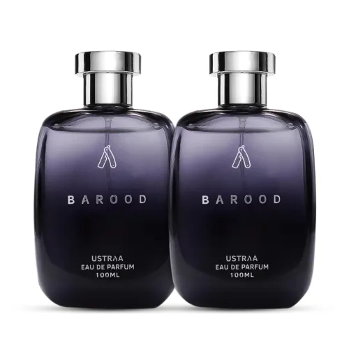Image of Ustraa Barood Eau De Parfume For Men - 100 ml x 2 - Set of 2 Perfumes | with Warm, smokey, sweet and musky scents. Luxur