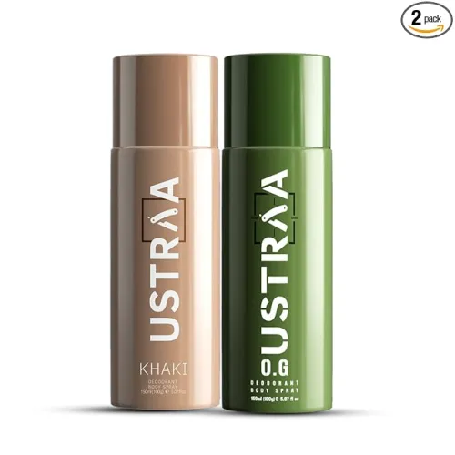 Image of USTRAA Khaki Deodorant Body Spray For Men - 150ml