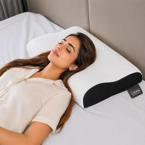 Image of Utopia Bedding Memory Foam Cervical Pillow Queen Size
