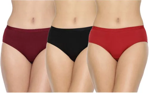 Image of UZUN Pack of 3 Women Hipster Multicolor Panty 