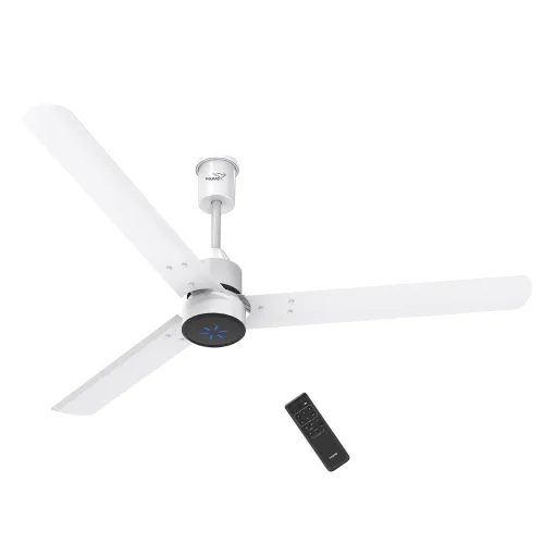 Image of V-Guard Zenair Pro BLDC 1200mm Ceiling Fan|LED Speed Indicator|White