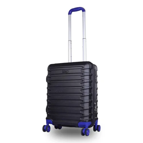 Image of V-Lite Warpath 56 cms Onyx Black Carry-On Hard Sided Trolley Bag Suitcase Travelling Spinner Luggage