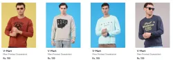 V mart Sweatshirts starting at ₹199