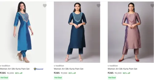 Image of V Tradition Womens Ethnic Sets Starting @ ₹295