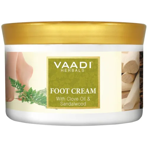 Image of Vaadi Herbals Foot Cream, Clove Oil and Sandalwood, 500g