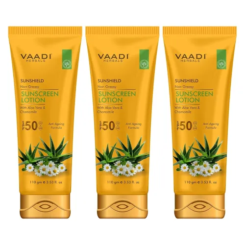 Image of Vaadi Herbals Sunscreen Lotion 110G Po3
