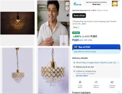 VAGalleryKing Decorative Crystal Hanging Light 
