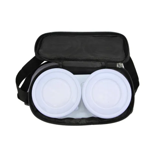 Image of VAGMI Set with 2 Steel Containers + 1 Plastic Chapati Tray + Bag for Kids School - Office-Collage Lunch Box