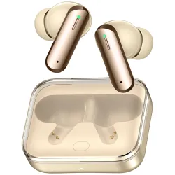 Vaku Luxos® BOOMX Wireless Earbuds Bluetooth 5.4 TWS Headphones 60H Playback Bass Stereo 13mm Drivers Gaming Low Latency HD Calls Touch Control Fast Charging IPX Waterproof- White