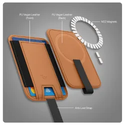 Vaku Luxos iPhone Magnetic Card Holder Wallet (MagSafe)