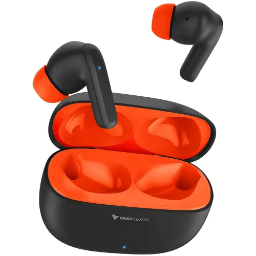 Image of Vaku Luxos ® SONAIR TWS Bluetooth 5.4 Earbuds | 60H Playtime | Touch Controls | Type-C Fast Charging | 10mm Driver | Voi