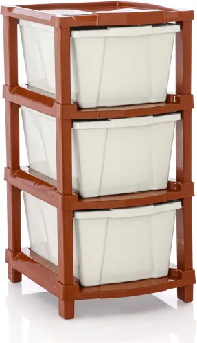 Image of Vallaree 3 Layer Drawer Storage Organizer 