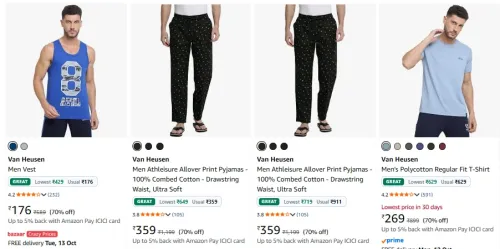 Image of Van Heusen at minimum 70% Discount