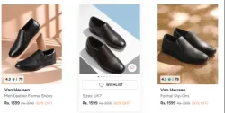 Van Heusen Men Leather Formal Shoes Upto 60% OFF