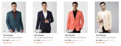 Van Heusen Mens Blazers at minimum 60% Discount