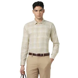 Van Heusen Mens Checkered Full Sleeve Shirt