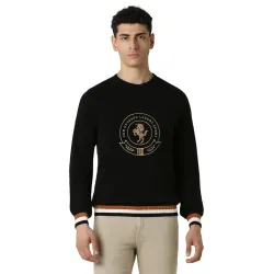 Van Heusen Mens Luxury Sports Regular Fit Full Sleeve Crew Neck Sweater | Sophisticated Flair | Super Premium Fabric