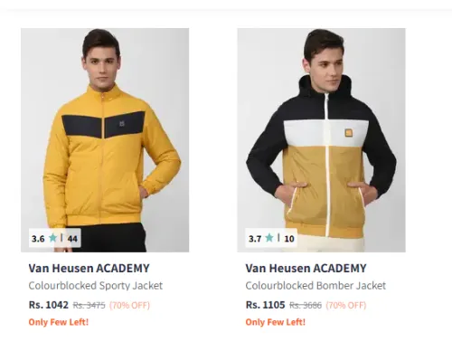 Image of Van Heusen Men's Jacket at 70% Discount