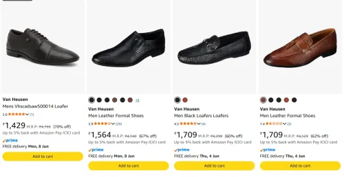 Image of Van Heusen Men's Loafer upto 70% Discount