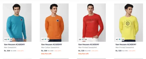 Image of Van Heusen Men's Sweatshirt at 70% Discount