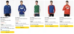 Van Heusen Mens sweatshirts upto 70% discount 