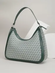 Van Heusen Printed Large Half Moon Hobo Bag