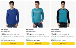 Van heusen Sweat Shirt Minimum 70% Discount
