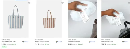 Image of Van Heusen Totes at minimum 60% Discount