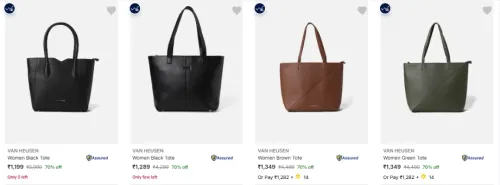 Image of VAN HEUSEN Totes at minimum 70% Discount