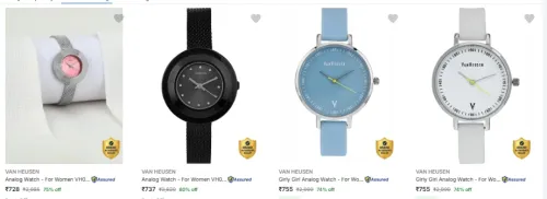 Image of Van Heusen women's watches up to 75% Discount 