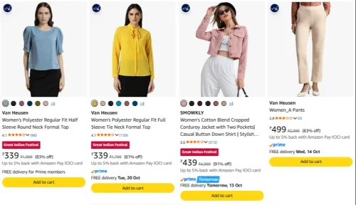 Image of Van Heusen Women's Clothing at minimum 80% Discount