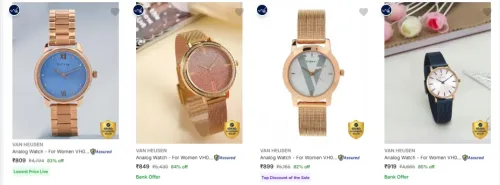 Image of VAN HEUSEN Wrist Watches at minimum 80% Discount