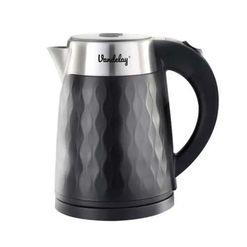 Image of Vandelay (UK) VK900 Electric Kettle (1.8L) - Double Wall, Cool Touch Kettle with Dry-Boil Protection (Black)