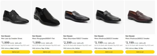 Image of Van Heusen Mens Loafer at minimum 60% Discount