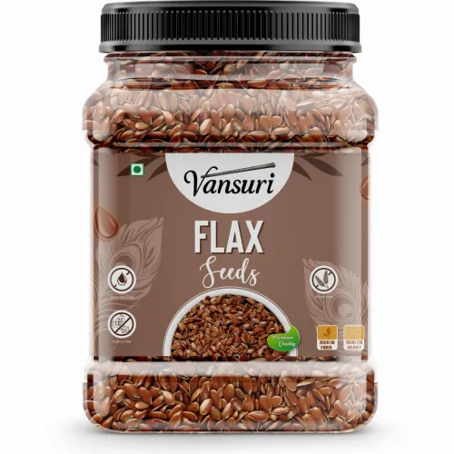 Image of VANSURI Raw Flax seeds Rich in Omega 3, Zinc & Protein/ Alsi Seeds Brown Flax