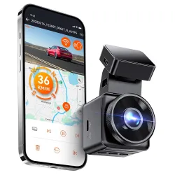Vantrue E1 Lite 1080P WiFi Mini Dash Cam with GPS and Speed, Free App