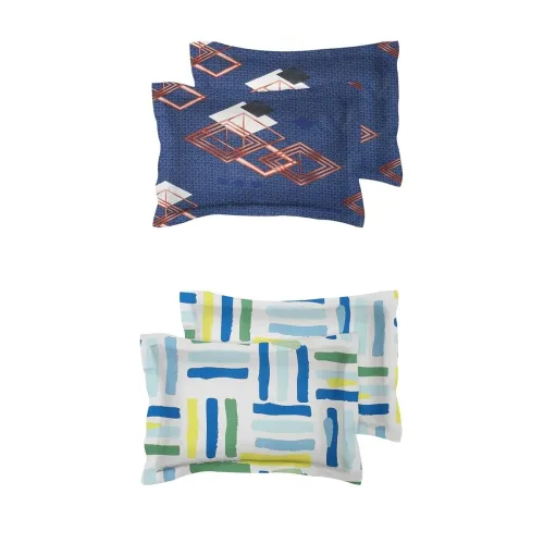 Image of VAS COLLECTIONS® 105 TC Premium Cotton Pillow Cover 4Pcs