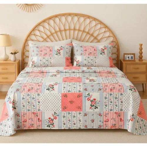 Image of VAS COLLECTIONS Cloud Cotton Double Bedsheet 180 TC