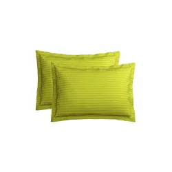 VAS Collections Pure Cotton Satin Stripe Pillow Covers 2pc